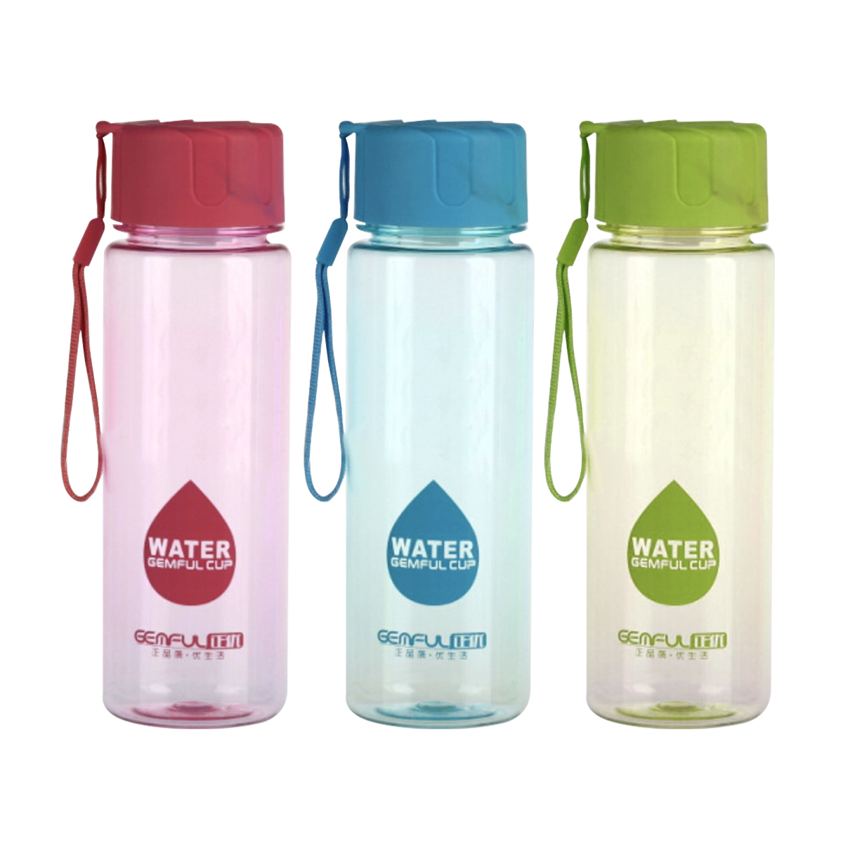 Plastic Bottle with Strap (450ml)